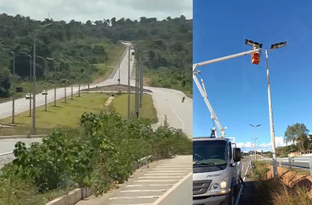 Brazil 2,000 sets of AN-SL-X Urban Main Road Solar Street Light Project
