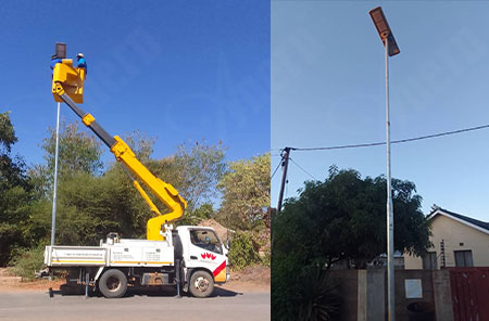 Botswana All-In-One Solar Street Light Pilot Project