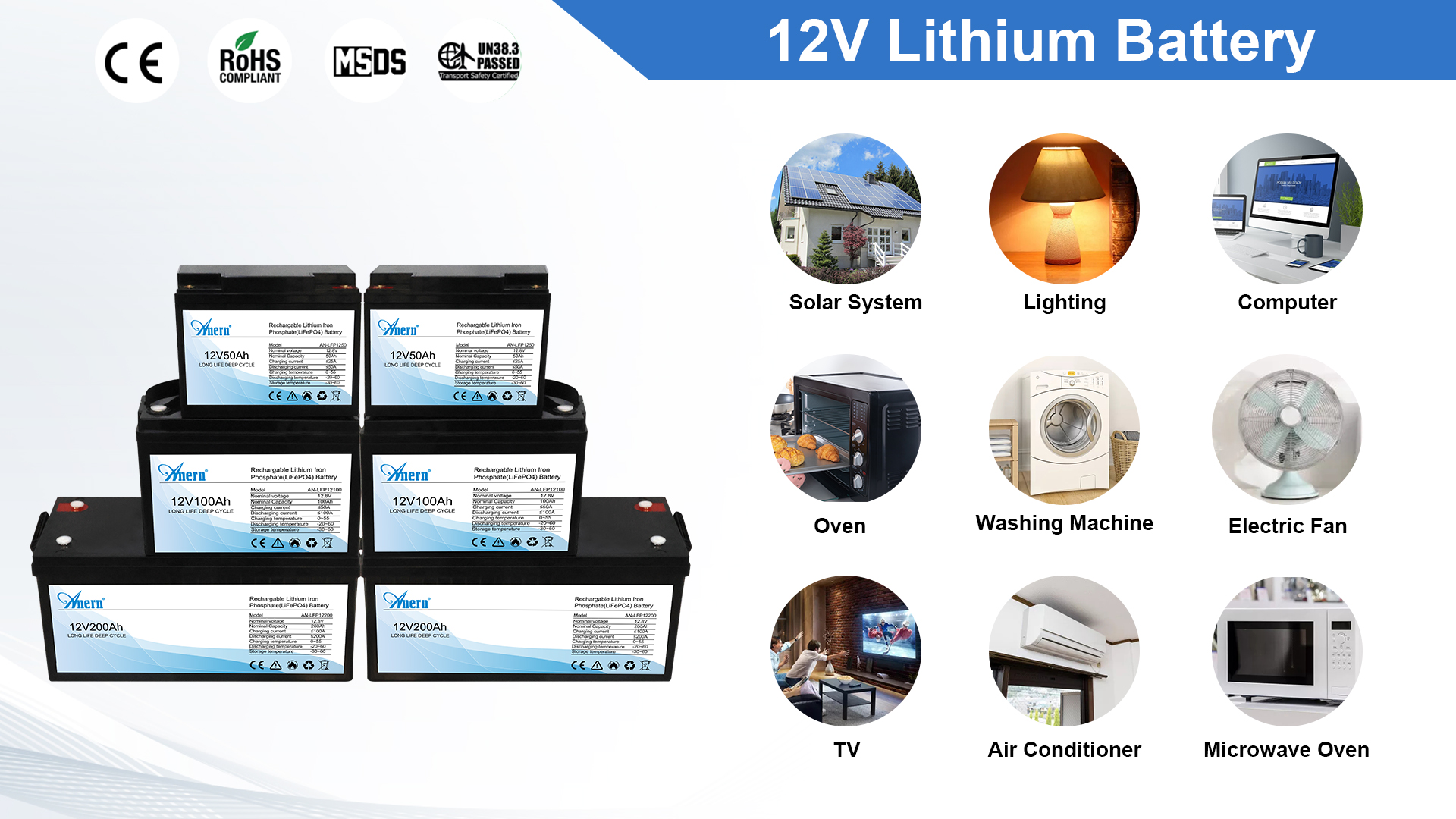 12v lithium lifepo4 battery