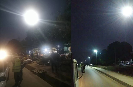 All-in one solar street light