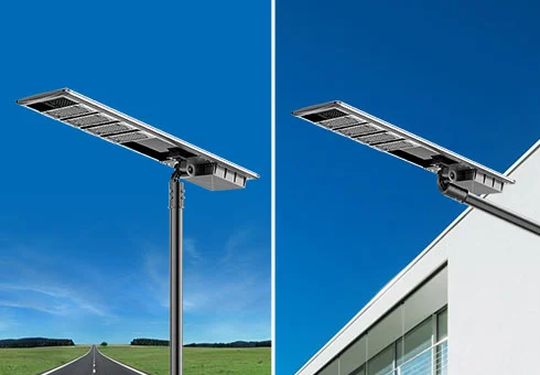 Adjustable Mounting Bracket: The SLZ2 series bracket can be adjusted to fit vertical and horizontal pole installations, making it versatile and suitable for various installation setups.